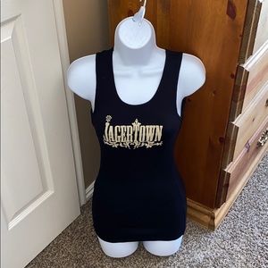 District Threads Jagertown Black Tank